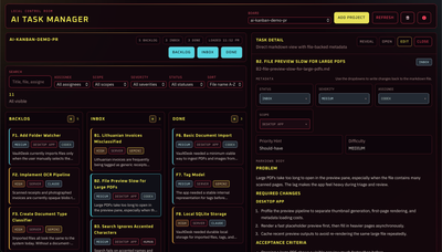I Built a Tiny AI Task Manager Because AI Agents Keep Forgetting Context